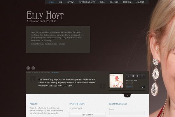 Music theme site design template sample