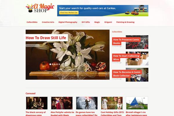 Magazine Explorer theme site design template sample