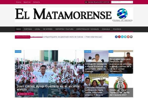 SaladMag theme site design template sample