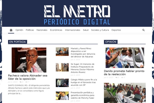 Newspaper theme site design template sample