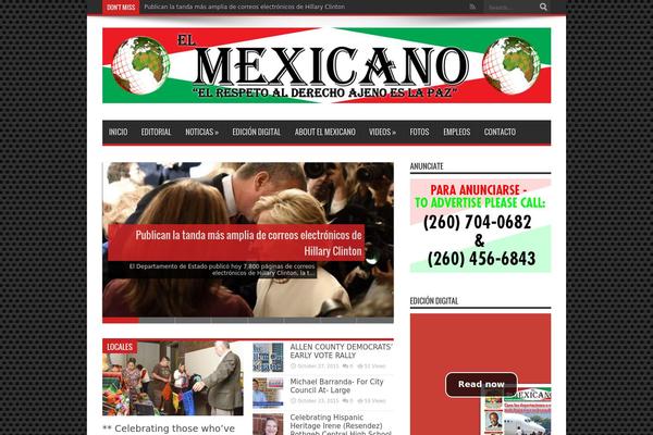 Jarida theme site design template sample