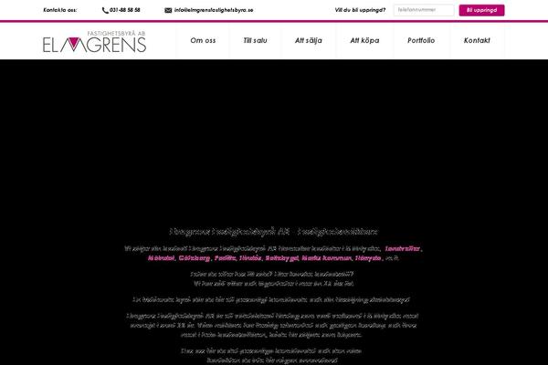 elmgrensfastighetsbyra.se site used Wasabiweb