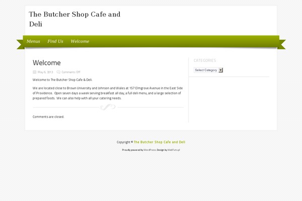 Delicacy theme site design template sample