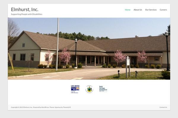 Spacious theme site design template sample