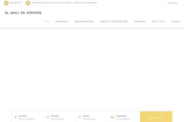 Site using Sohohotel-booking plugin