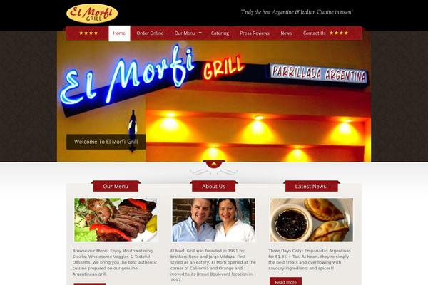 The Restaurant theme site design template sample
