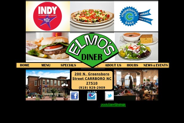 elmosdinercarrboro.com site used Elmostheme