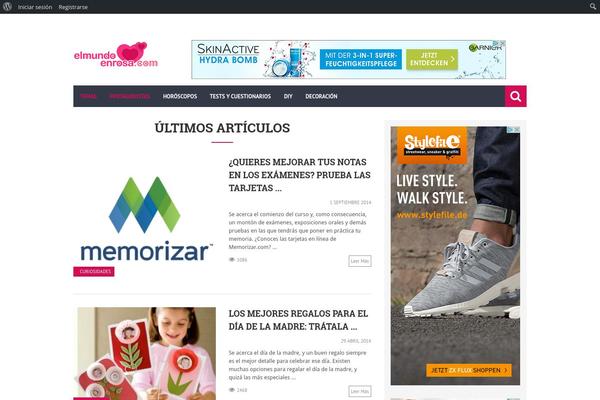 Storm theme site design template sample