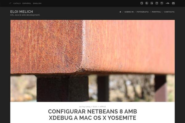 Tracks theme site design template sample
