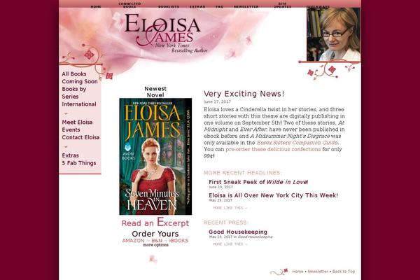 eloisajames.com site used Eloisa-express