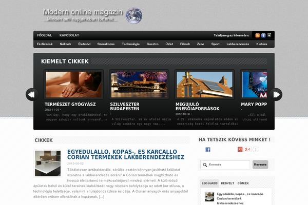 Bold News theme site design template sample