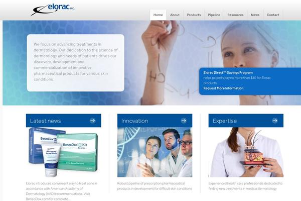 eloracpharma.com site used Spring-theme