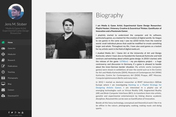 Faculty theme site design template sample