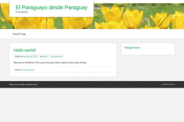 zeeMinty theme site design template sample