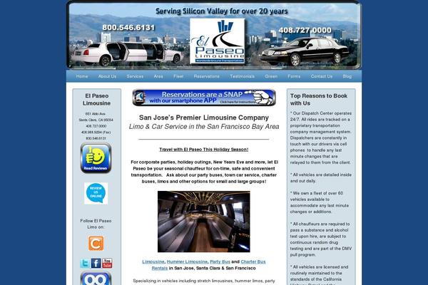 Limo theme site design template sample