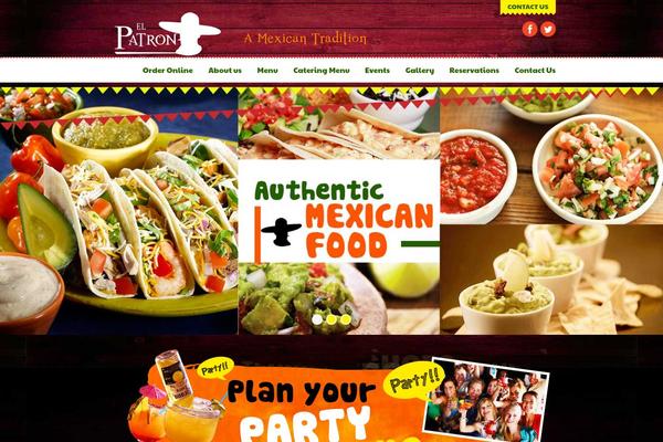 Dine & Drink theme site design template sample