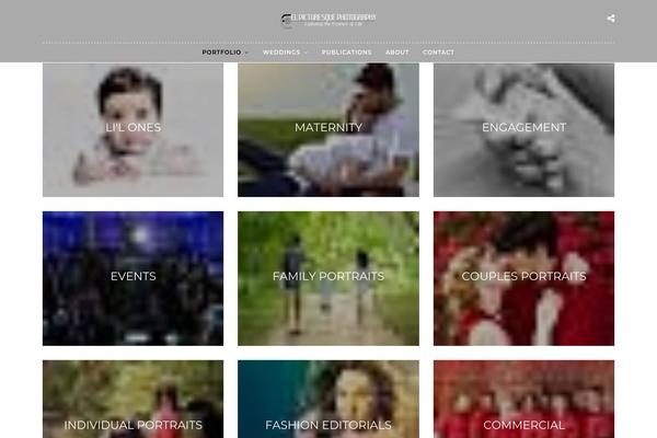 Photography theme site design template sample