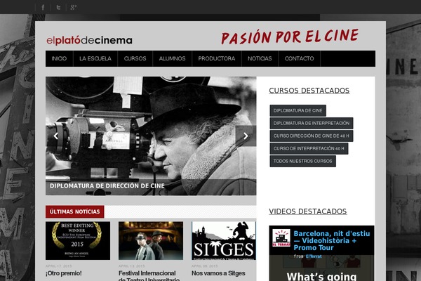 elplatodecinema.com site used Gamenews