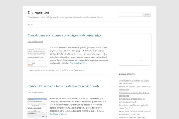 twentytwelve-childtheme theme websites examples