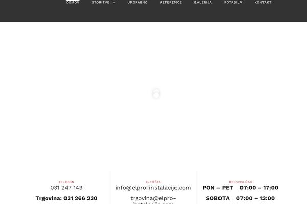 elpro-instalacije.com site used Avada Child Theme