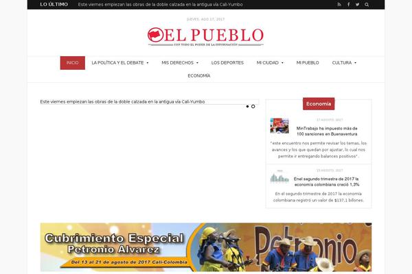 Newspaper theme site design template sample