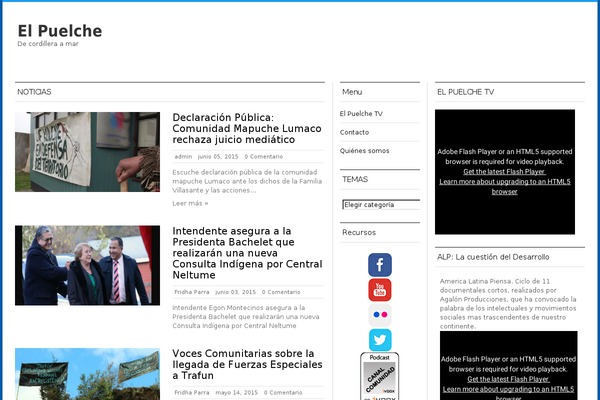 Site using Simple Music Widget plugin