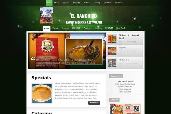 Glow theme site design template sample