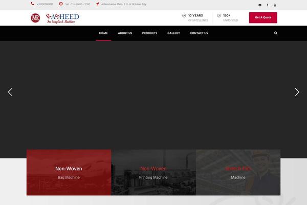 Realfactory-child theme site design template sample