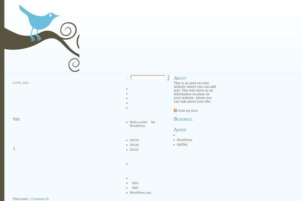 Bluebird theme site design template sample