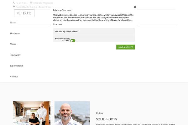The7 Child theme site design template sample