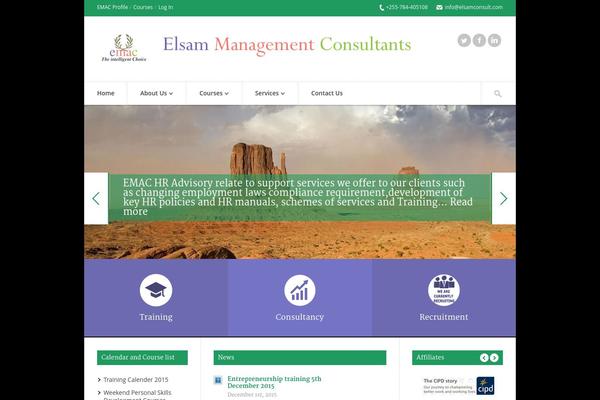 ParkCollege theme site design template sample