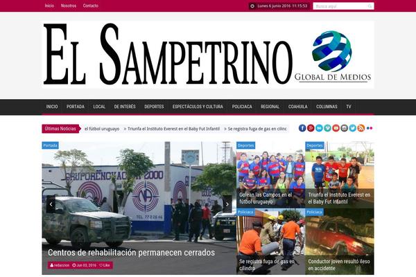 SaladMag theme site design template sample