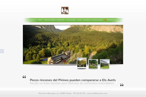 Parabola theme site design template sample
