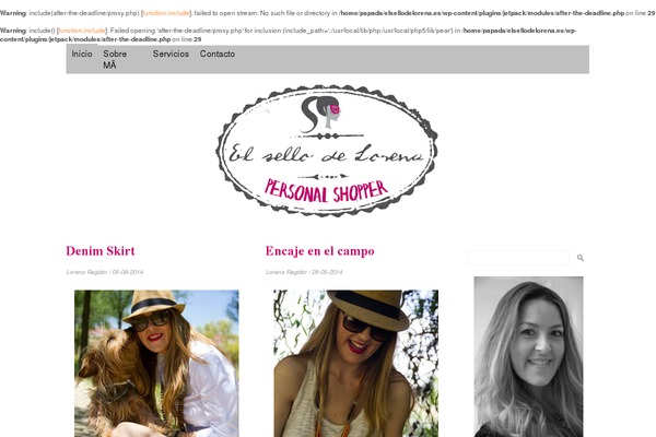 elsellodelorena.es site used Grid Style Theme