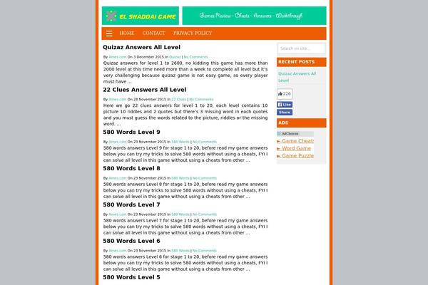 Harrison theme site design template sample