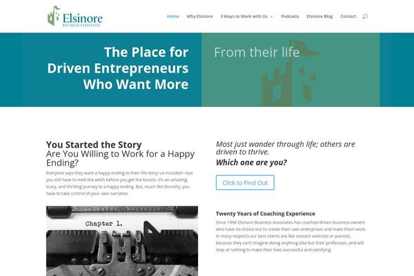 Divi Child theme site design template sample