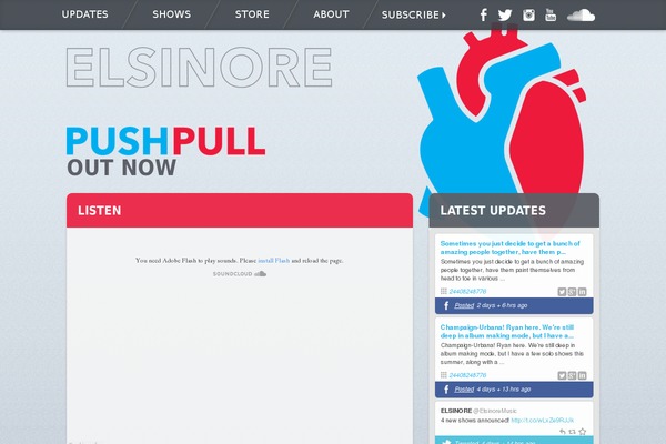 Site using ArtistDataPress plugin