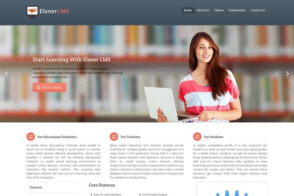 Academy theme site design template sample
