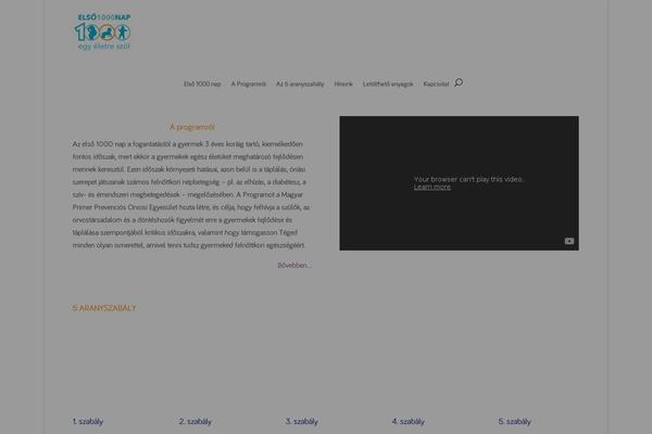 elso1000nap.hu site used Divi-plus