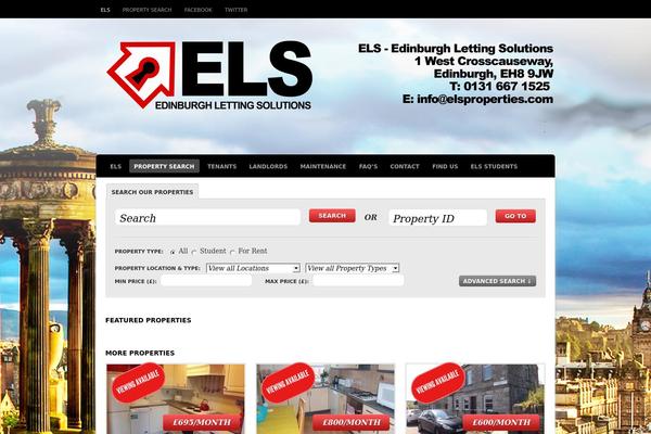 Estate theme site design template sample