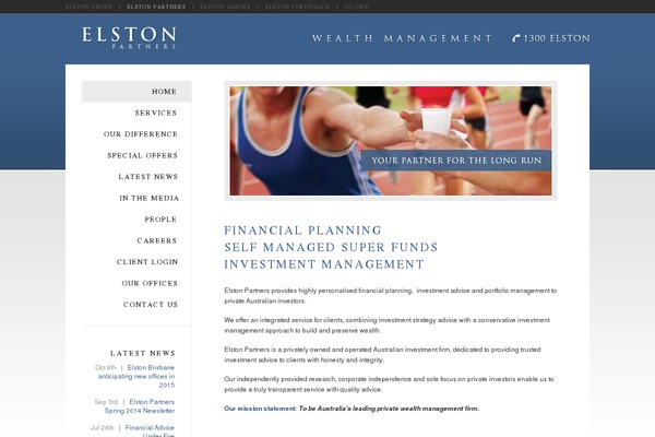 elstonpartners.com.au site used Elston
