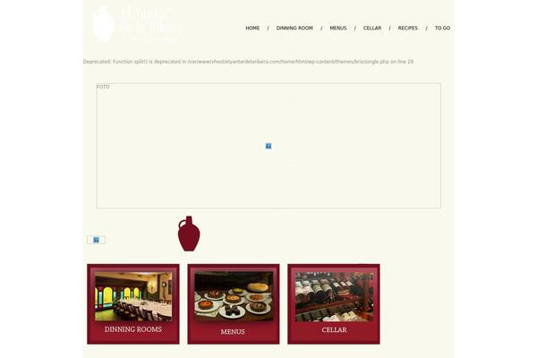 Brix theme site design template sample