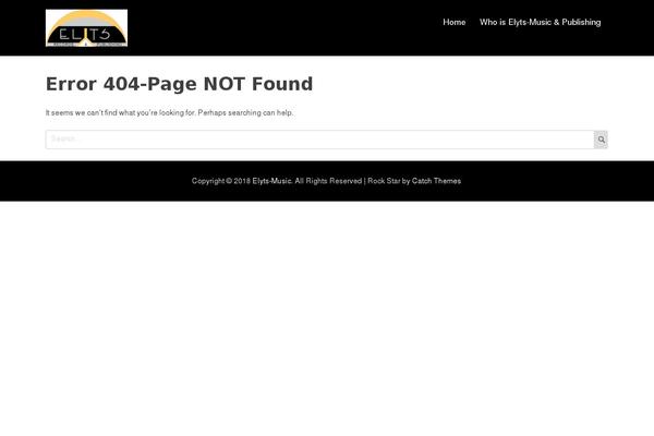 Rock Star theme site design template sample