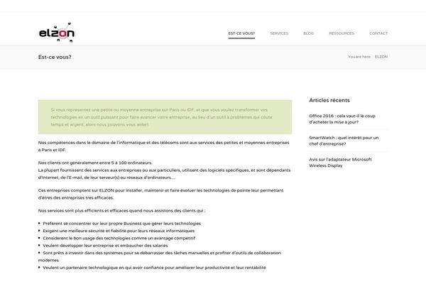 Shadow theme site design template sample