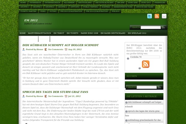 em-blogger.at site used Soccertribune