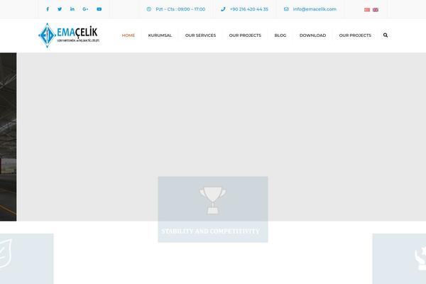Constructo theme site design template sample