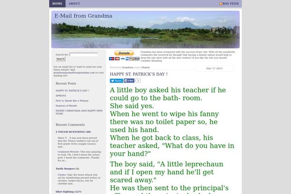 emailfromgrandma.com site used Mothernature