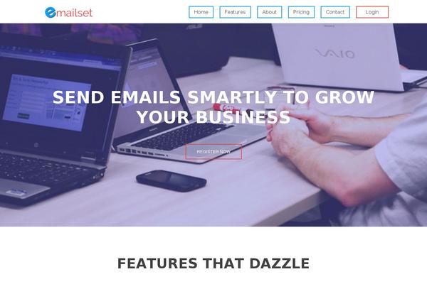 Zerif Pro theme site design template sample
