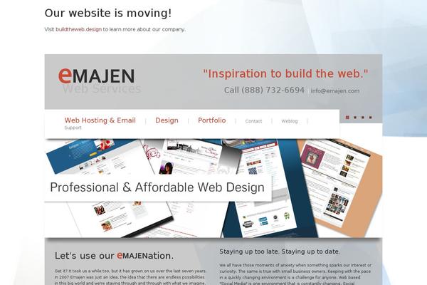 Myriad theme site design template sample