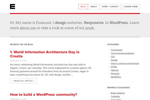 emanuelblagonic.com site used Strevio